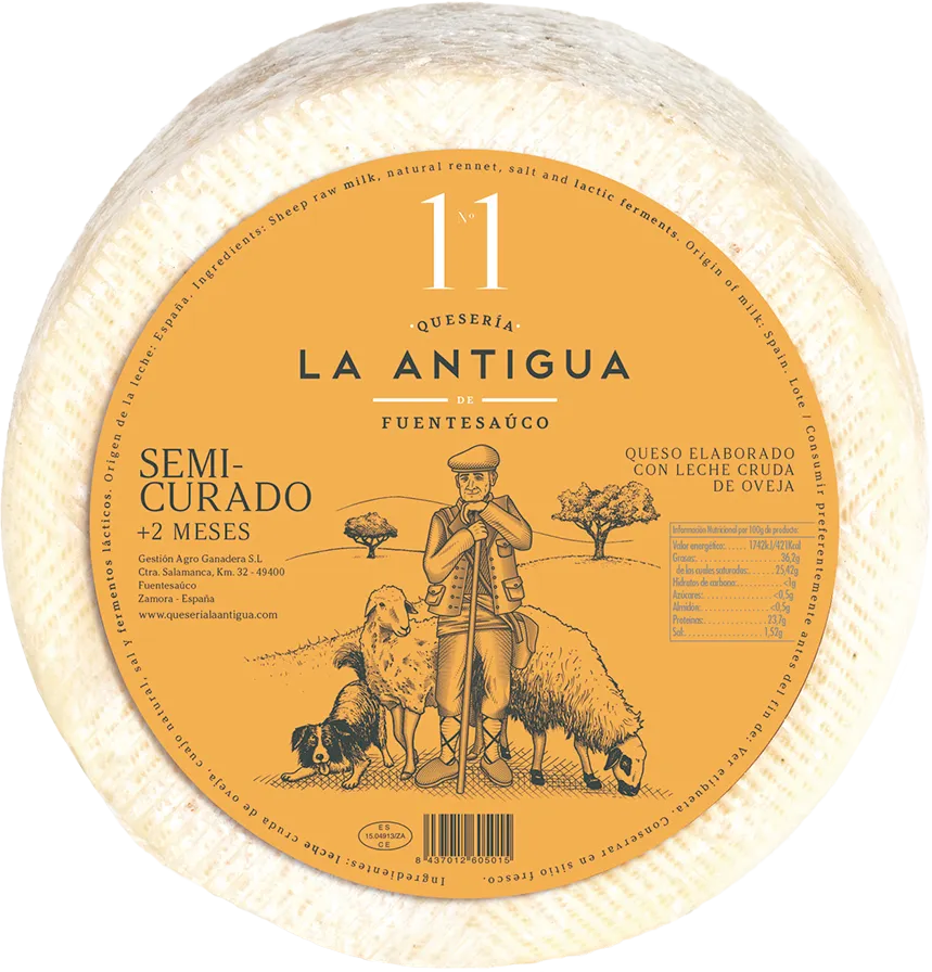 QUESO SEMICURADO DE LECHE CRUDA DE OVEJA