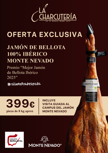 OFERTA EXCLUSIVA, Jamón de bellota 100% Ibérico pieza de 8 kilos aprox 